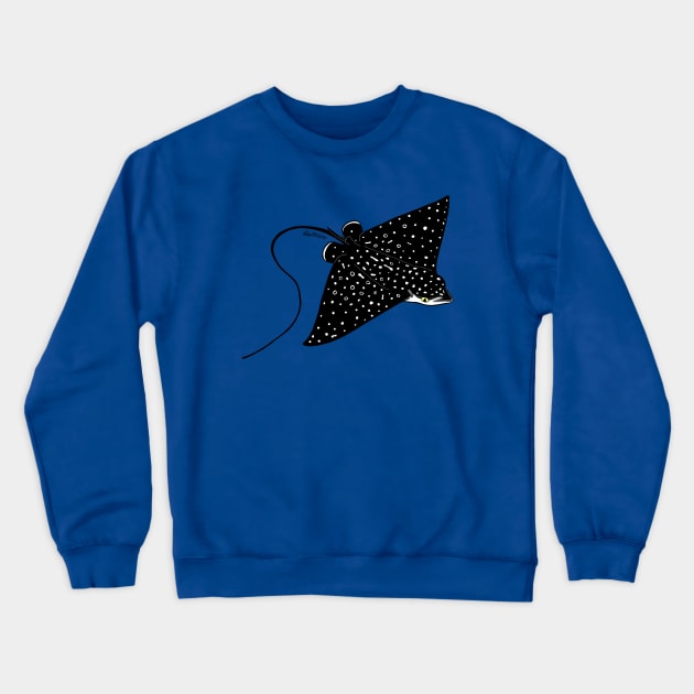 Spotted Eagle Ray Pup Crewneck Sweatshirt by HonuHoney